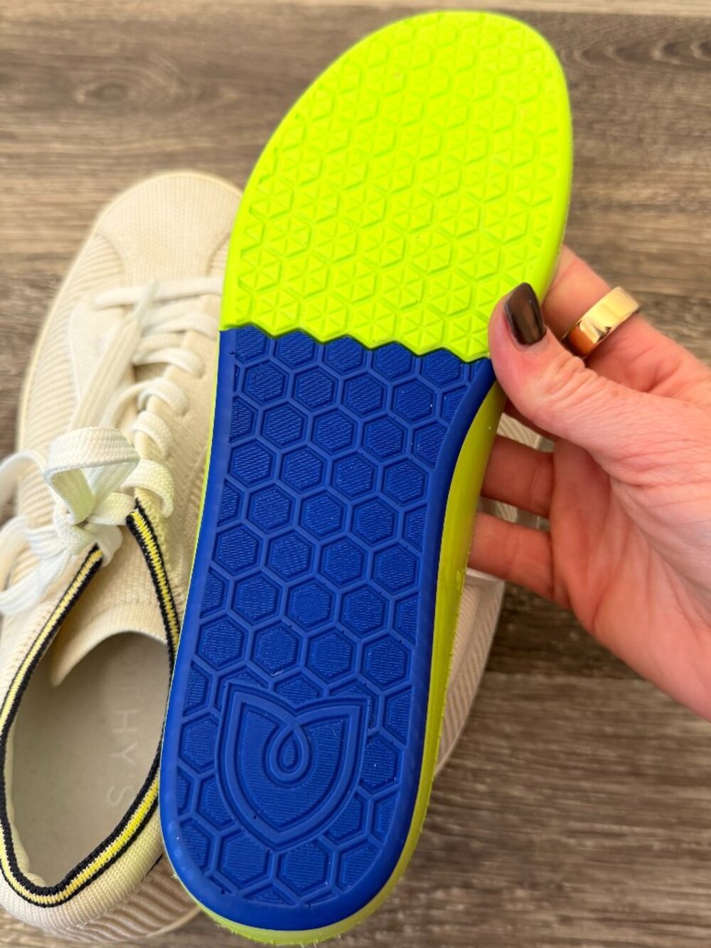 Rothy’s Lace Up Sneakers White/Cream Size 8 - Picture 4 of 6